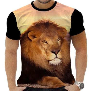 Imagem de Camiseta Camisa Personalizada Animal Felino Leão Selva 6 - Obds Co, GG