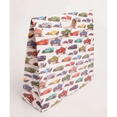 Imagem de Embalagem Presente Sacola Estampa Carro Marisa-68155, UN, Branco