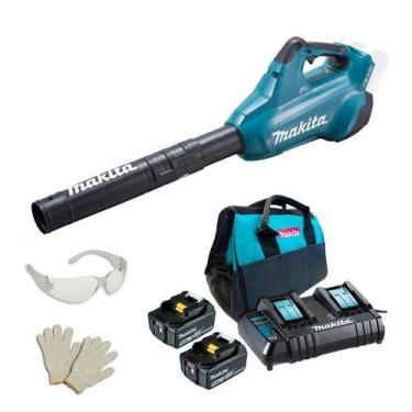 Imagem de Soprador de Folhas modelo Dub362z 36V Makita + 2 baterias com 5,0 Ah +