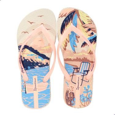 Imagem de Chinelo Feminino Ipanema Sem Igual Bege/Laranja/Azul