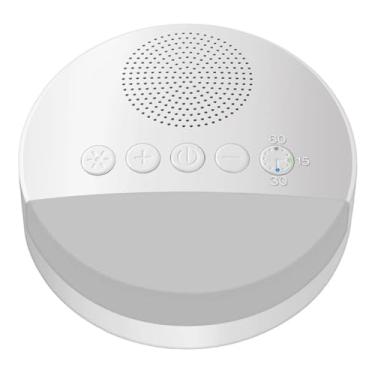 Imagem de Music Light Sleep Aparelho de Som para Bebê, Ruído Branco, 20 Sons Relaxantes, Timer 15/30/60 Minutos, Portátil, Branco, USB, 0-24 Meses