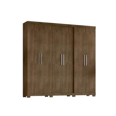 Imagem de Guarda Roupa Barcelos Casal 6 Portas e 4 Gavetas Sem Espelho EdeCasaMoveis