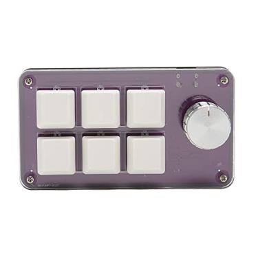 Imagem de Generic Teclado Programável, Jogo de Teclado Mecânico Portátil de 6 Teclas Com Uma Mão (#13)