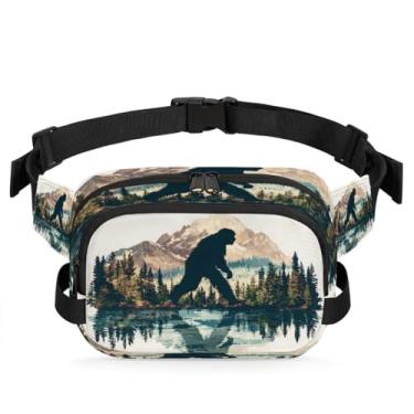 Imagem de Pochete preta para mulheres e homens com alça ajustável, bolsa transversal, bolsa de peito, bolsa tiracolo, Cor 2