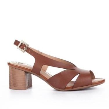 Imagem de Sandália Tanara Em Couro T8592-Feminino