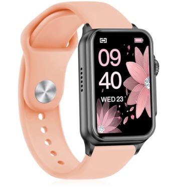 Imagem de Inhosper Pulseiras de silicone compatíveis com relógio inteligente FITVII Nexa de 4 cm, pulseiras esportivas macias de substituição para relógio FITVII Nexa Fitness Tracker Watch feminino e masculino
