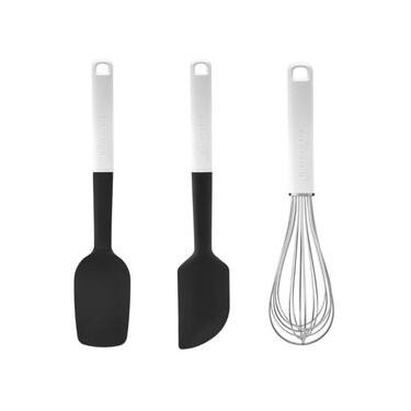 Imagem de Jogo Espátula Pão Duro Clássica e Fouet Branco KitchenAid