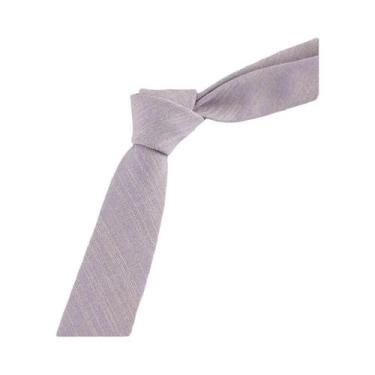 Imagem de Gravata Masculina Slim De 6cm 100% Algodão Feita À Mão Alta Qualidade 