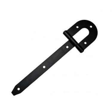 Imagem de Dobradiça Porteira Ferradura 6" Preta Ref. 66006 - Loth