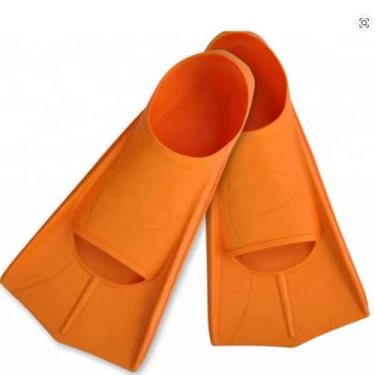 Imagem de Nadadeira Colors Natação Bodyboard Pé de Pato Confortável e Design Anatômica (Laranja, G(40-43))