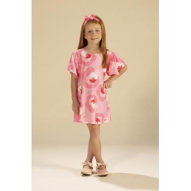 Imagem de Vestido Infantil Menina Babalu Rosa Festa Lik Amada, Rosa, 12