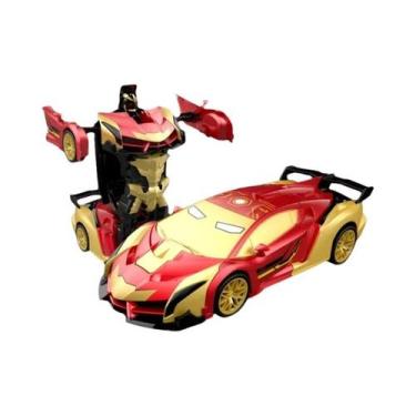 Imagem de Carro Robô Transformável RC Em Escala 1:18 Com Luzes LED, Corrida Drif