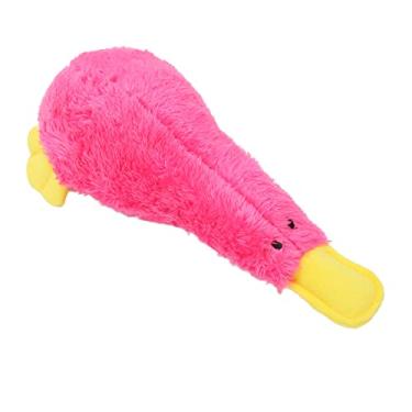 Imagem de Naroote Brinquedos de Pelúcia para Cães, Brinquedos Interativos Coloridos, Macios, Resistentes à Mordida, para Cães, Filhotes, Animais de Estimação, para Saúde Dentária, Fácil Limpeza (Vermelho)