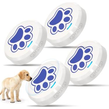 Imagem de ChunHee Sinos de treinamento de cães para porta - campainha de porta para cães com 28 sons personalizados | Sino para treinamento de banheiro | À prova de mastigação e volume ajustável (0-115dB) |