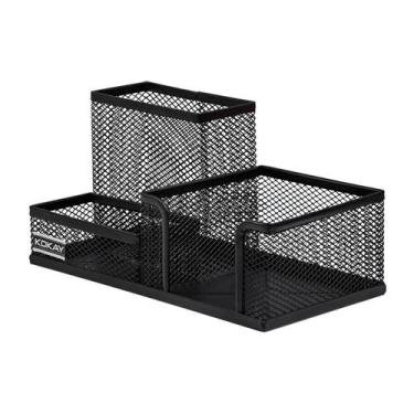 Imagem de Organizador De Metal Telado Para Escritório Porta Caneta Etc - Kokay