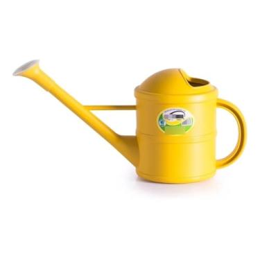 Imagem de Regador de Plantas Decorativo 1.5L - Plástico Durável com Bico Fino e Modo Chuveiro, Ideal para Jardim, Jardinagem, Horta e Plantas Domésticas (Amarelo)