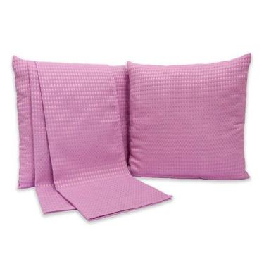 Imagem de Kit Cama Posta King Size Peseira Piquet 5 Peças Decoração - Rafaloro E