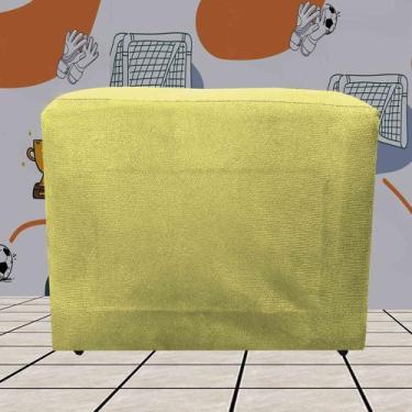 Imagem de Kit com 2 Puff Quadrados Infantil Varias Cores  - Patrick, Amarelo