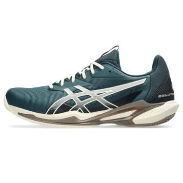Imagem de ASICS Tênis masculino Solution Speed FlyteFoam 3 Clay, Verde saxão/bétula, 46