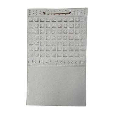 Imagem de simhoa Organizador de brincos para pendurar, organizador de joias com gancho, decoração para casa, porta-joias grande para brincos e armário, Bege