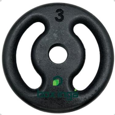 Imagem de Anilha de Ferro Fundido Pintada - 3 Kg - BOX INGÁ