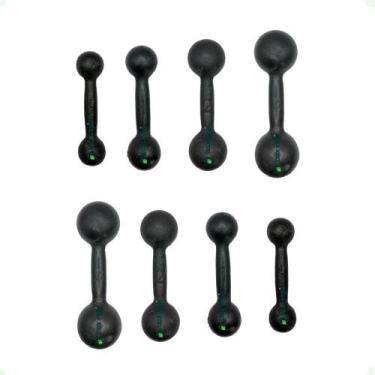 Imagem de Kit Halteres de Ferro Fundido Pintado - Pares de 500g, 1, 2 e 3 Kg - B
