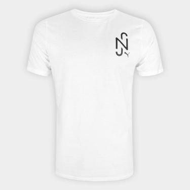 Imagem de Camiseta Puma Neymar Jr Relaxed Fit Tee - Branca - Tam Gg-Masculino