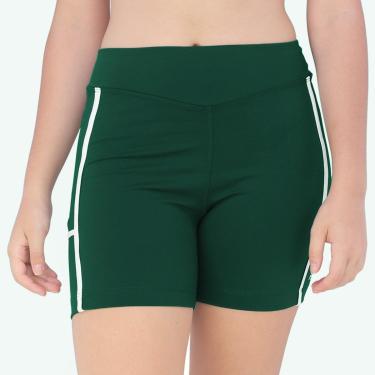 Imagem de Shorts Fila Tennis Sport Club Verde e Branco-Feminino