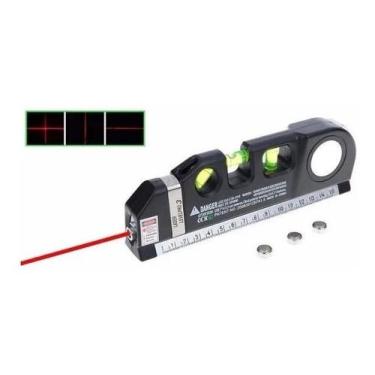 Imagem de Nível Prumo Lazer Horizontal Vertical Cruz 3 Bolhas. Trena - Xtrad