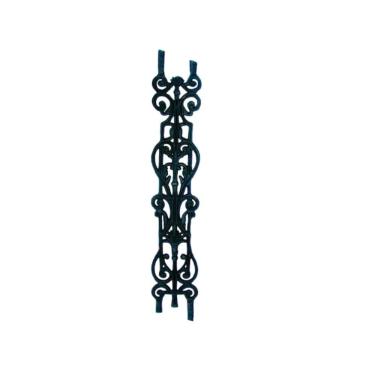 Imagem de Grade Ferro Fundido Imperial 2 Grau Varanda Sacada 85X16Cm