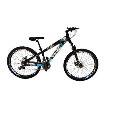 Imagem de Bicicleta 26 VikingX T25 21v Freeride Suspensão Freio Disco Mecânico Pneu Aro 26 Cravudo-Unissex