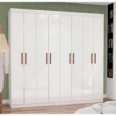 Imagem de Guarda Roupa Rubi 8 Portas Branco - Carioca Móveis