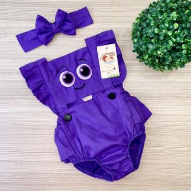 Imagem de Jardineira BoloFofos + faixinha de cabelo - Joaninha Baby, ROMPER, 12M