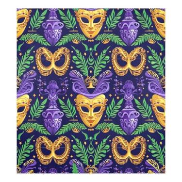 Imagem de Blueangle Máscara de carnaval de carnaval de carnaval capa magnética para lava-louças, decoração de capa frontal de lava-louças, adesivos de eletrodomésticos, adesivos de eletrodomésticos, 58 cm C x