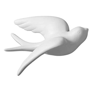 Imagem de Wswqop Escultura de Parede Decorativa em Cerâmica 3D Criativa E Charmosa em Formato de, Ideal para Sala de Jantar, Escritório Ou Jardim, L para a direita, Tamanho real