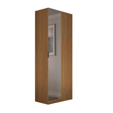 Imagem de Guarda-Roupa Modulado de Canto com Espelho Altezza Trend 1 Porta Freijó 90 cm