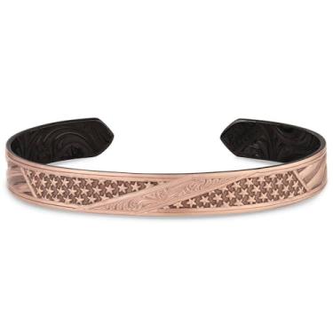Imagem de Montana Silversmiths Pulseira masculina estilo de vida ocidental feita nos EUA, One Size, Metal, Sem Pedra Preciosa
