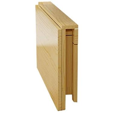 Imagem de Mesa de parede com folhas suspensas, mesa de parede, suporte para laptop, multifuncional, mesa de computador, prateleira de cozinha (tamanho: 80 x 50 cm)