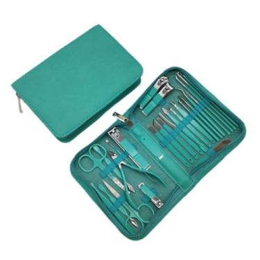 Imagem de THJKUPO Conjunto de cortador de unhas verde cortador de unhas ferramenta de reparo de manicure cortador de unhas manicure