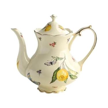 Imagem de Conjunto De Xícaras De Café E Pratos De Cerâmica Estilo Europeu Com Pa