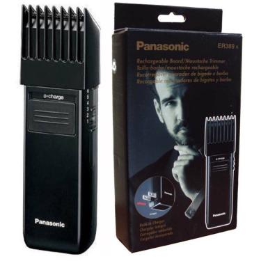 Imagem de Barbeador e Aparador Barba Bigode Cabelo Máquina de acabamento ER389 Preto 127V Panasonic Bateria Recarregável