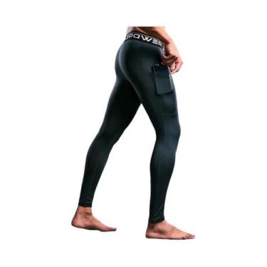 Imagem de Calças De Compressão Masculinas Para Esportes, Academia, Fitness, Corr