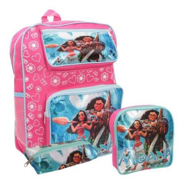 Imagem de Kit Mochila Infantil Escolar Costas Desenho Personagens - Plike