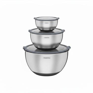 Imagem de Conjunto de 3 Bowls Tramontina Cucina em Aço Inox com Tampa