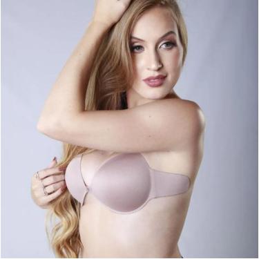 Imagem de Sutiã Adesivo Plus Size Invisível Discreto Invision Lov 236, 46, Bege