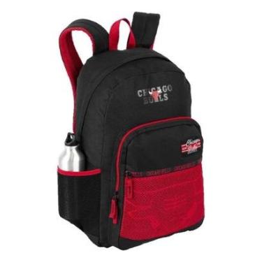Imagem de Mochila Grande Esportiva Escolar Faculdade NBA Legend Bulls Preta-Unissex