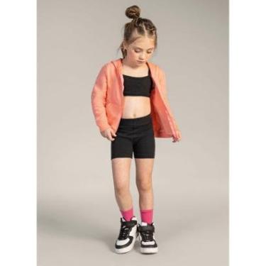 Imagem de Jaqueta básica infantil menina em moletom Brandili-Feminino