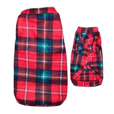 Imagem de Roupa Para Cães - Suéter Xadrez Tamanho Egg - Nicapet