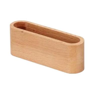 Imagem de Caixa De Armazenamento De Acessórios De Mesa De Madeira, Suporte Para 