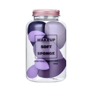 Imagem de Conjunto De 7 Esponjas De Maquiagem Para Base, Corretivo E Creme - Fer